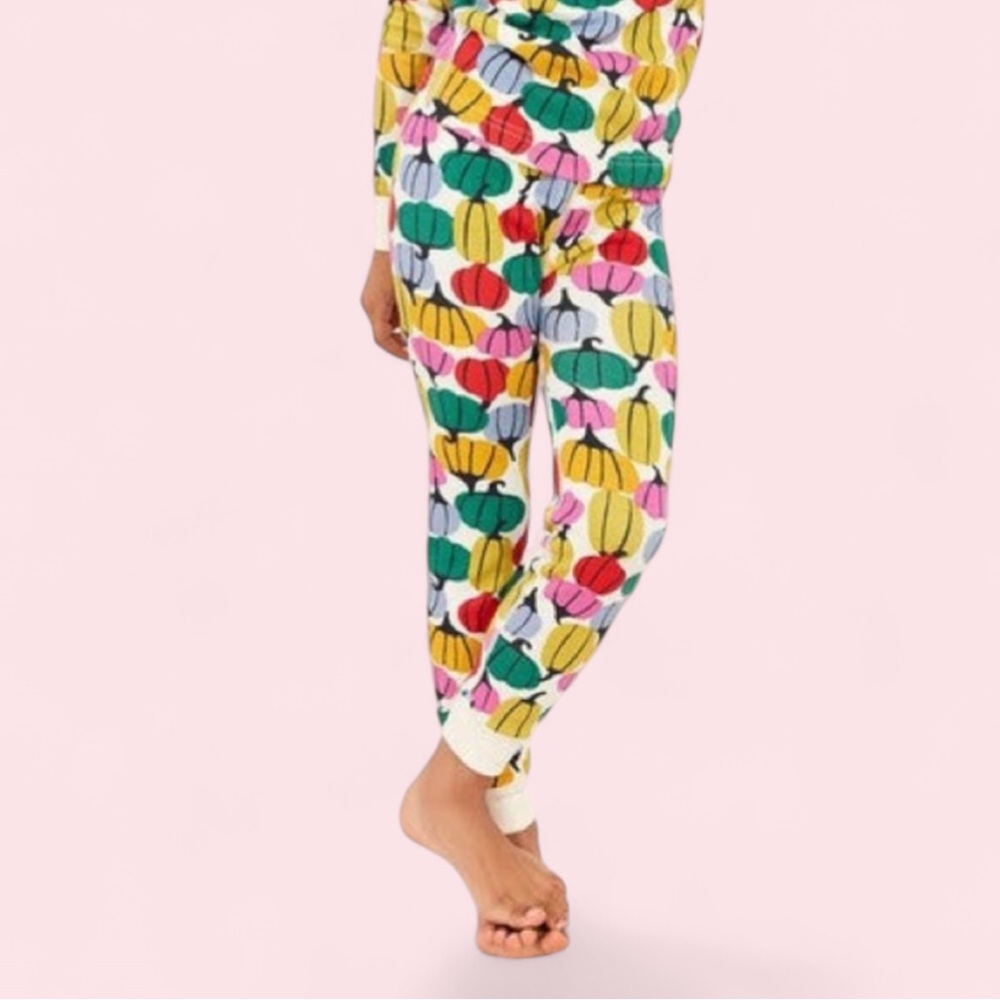 Hanna Andersson Long John Pajama Pants‎ in Colorful Pumpkins Size 6-7